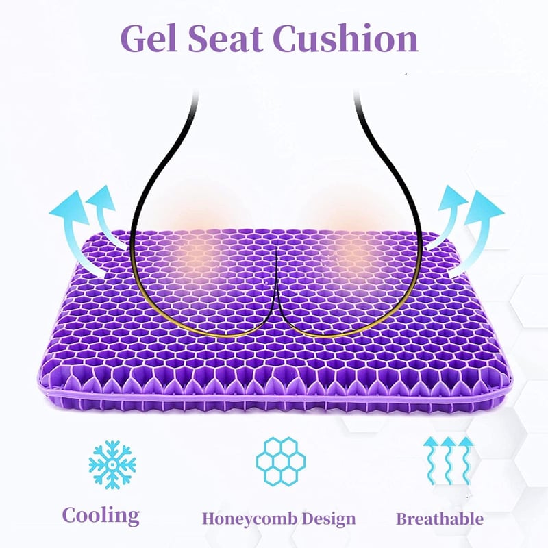 Ergonomic Silicone Gel Seat Cushion