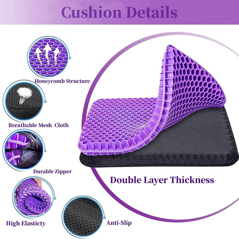 Ergonomic Silicone Gel Seat Cushion