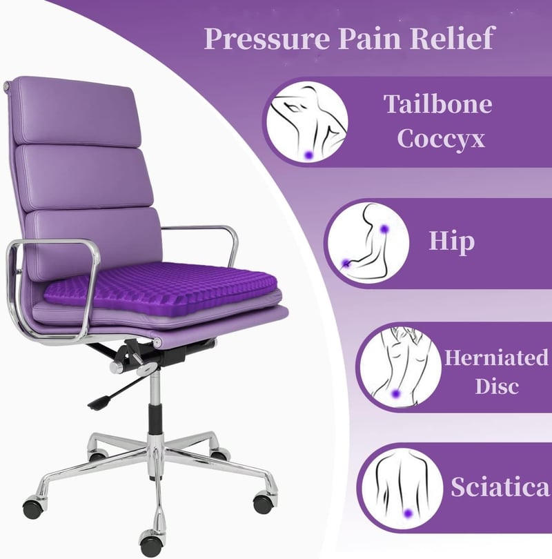 Ergonomic Silicone Gel Seat Cushion