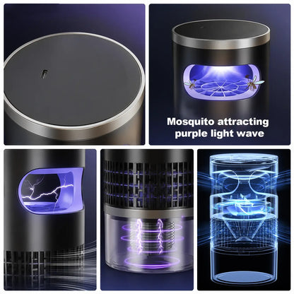 2026 Upgraded 3-in-1 Bug Zapper | Quiet Chemical-Free Mosquito Killer for Home