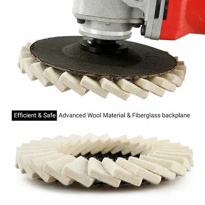 5-Inch Wool Polishing Wheels for Mirror Finish Grinding