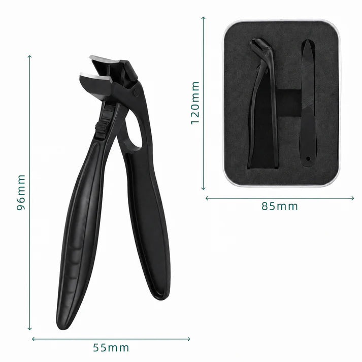 Stainless Steel Nail Clipper with Curved Precision Blades