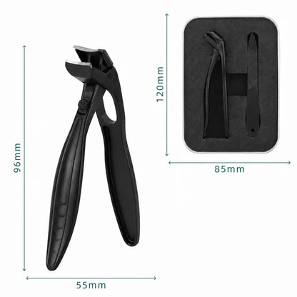 Stainless Steel Nail Clipper with Curved Precision Blades