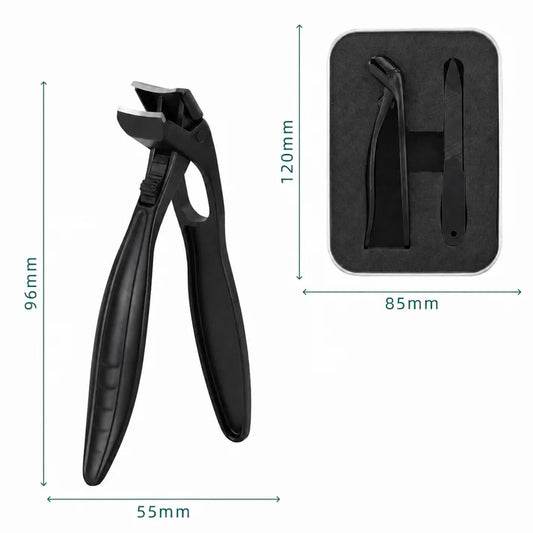 Stainless Steel Nail Clipper with Curved Precision Blades