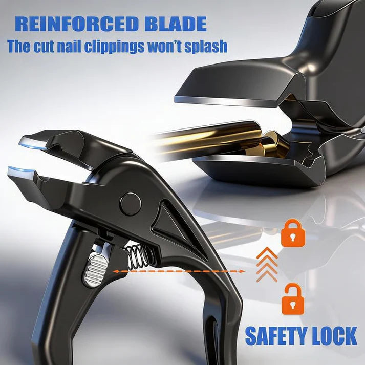 Stainless Steel Nail Clipper with Curved Precision Blades