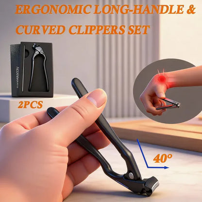 Stainless Steel Nail Clipper with Curved Precision Blades