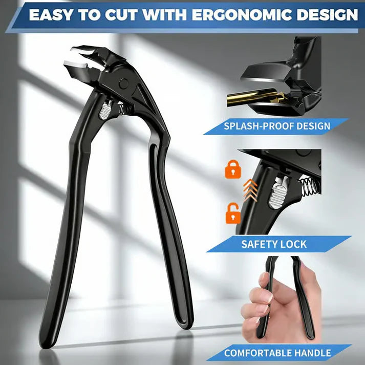 Stainless Steel Nail Clipper with Curved Precision Blades